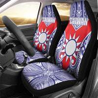 Taiwan Car Seat Cover Austronesian Tribal Tattoo Red LT05 - Polynesian Pride