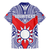 Personalised Taiwan Family Matching Mermaid Dress and Hawaiian Shirt Austronesian Tribal Tattoo Red LT05 - Polynesian Pride
