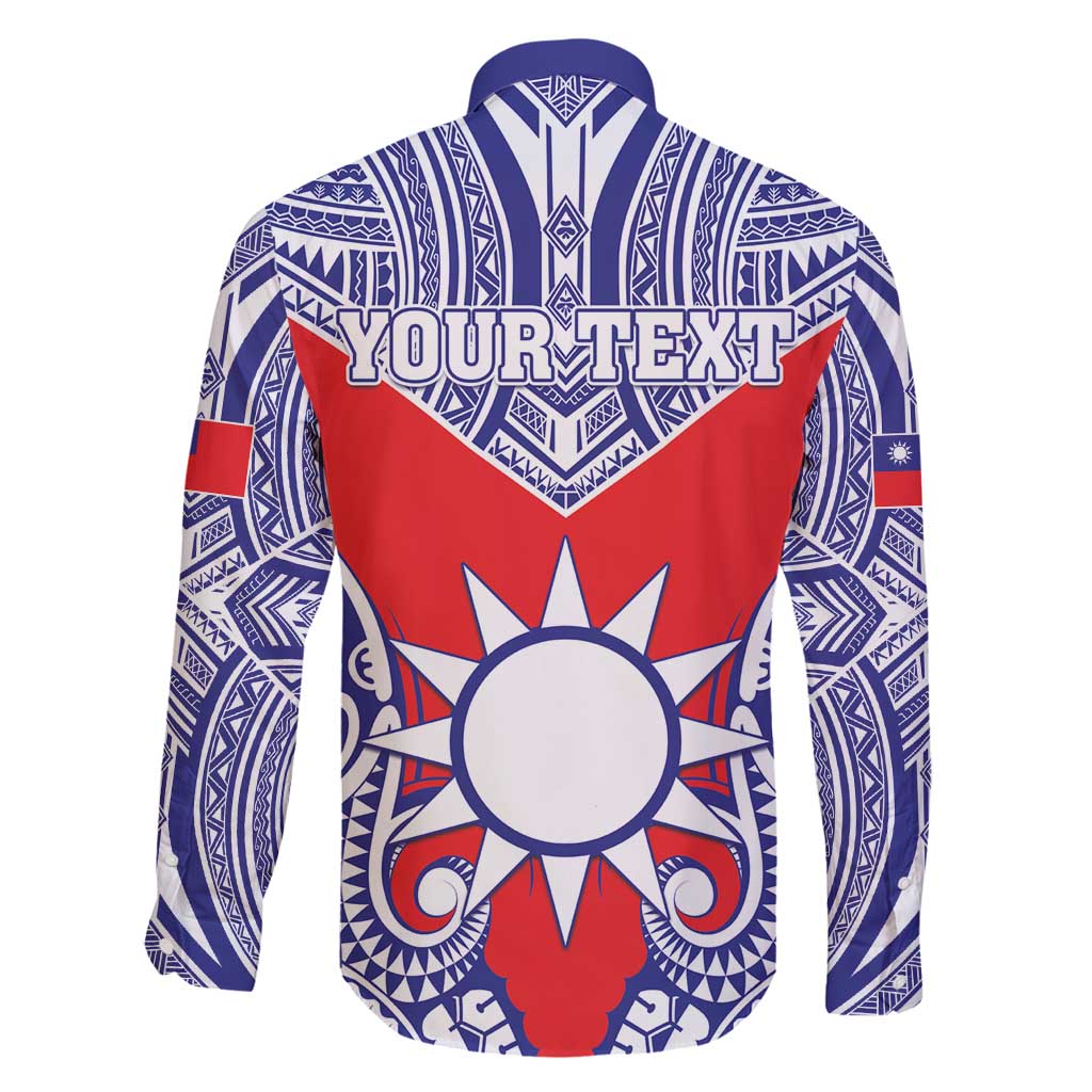 Personalised Taiwan Family Matching Summer Maxi Dress and Hawaiian Shirt Austronesian Tribal Tattoo Red LT05 - Polynesian Pride