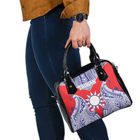 Taiwan Shoulder Handbag Austronesian Tribal Tattoo Red - Polynesian Pride