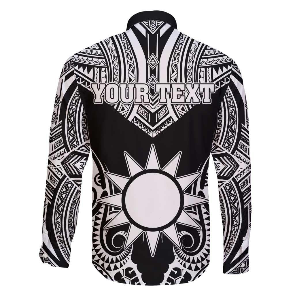 Personalised Taiwan Family Matching Summer Maxi Dress and Hawaiian Shirt Austronesian Tribal Tattoo Black LT05 - Polynesian Pride