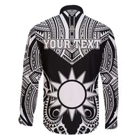 Personalised Taiwan Family Matching Summer Maxi Dress and Hawaiian Shirt Austronesian Tribal Tattoo Black LT05 - Polynesian Pride