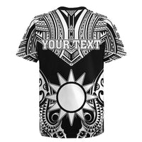 Personalised Taiwan Rugby Jersey Austronesian Tribal Tattoo Black LT05 - Polynesian Pride