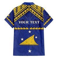 Personalised Tokelau Happy Tokehega Day Family Matching Off Shoulder Maxi Dress and Hawaiian Shirt Polynesian Tribal Tattoo LT05 - Polynesian Pride