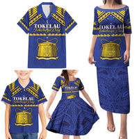 Personalised Tokelau Happy Tokehega Day Family Matching Puletasi and Hawaiian Shirt Polynesian Tribal Tattoo LT05 - Polynesian Pride