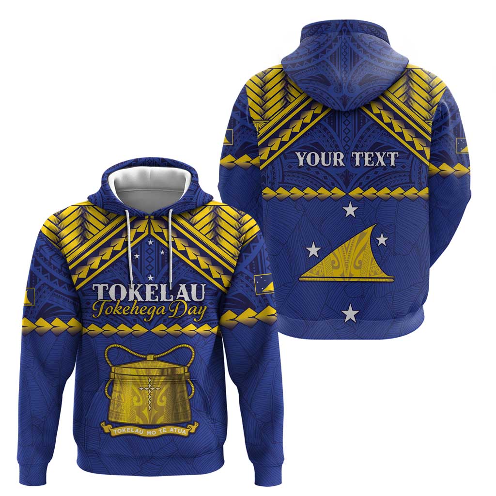 Personalised Tokelau Happy Tokehega Day Hoodie Polynesian Tribal Tattoo LT05 - Polynesian Pride
