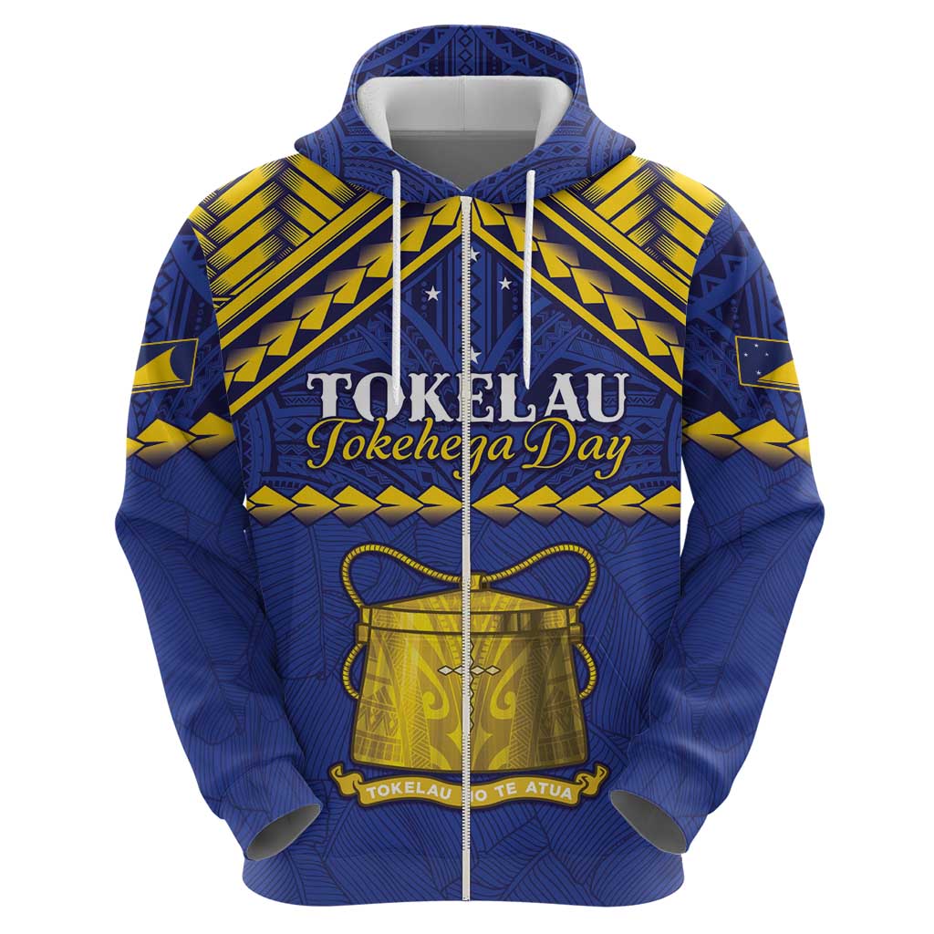Personalised Tokelau Happy Tokehega Day Hoodie Polynesian Tribal Tattoo LT05 - Polynesian Pride