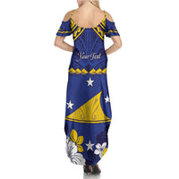 Personalised Tokelau Happy Tokehega Day Summer Maxi Dress Polynesian Tribal Tattoo LT05 - Polynesian Pride