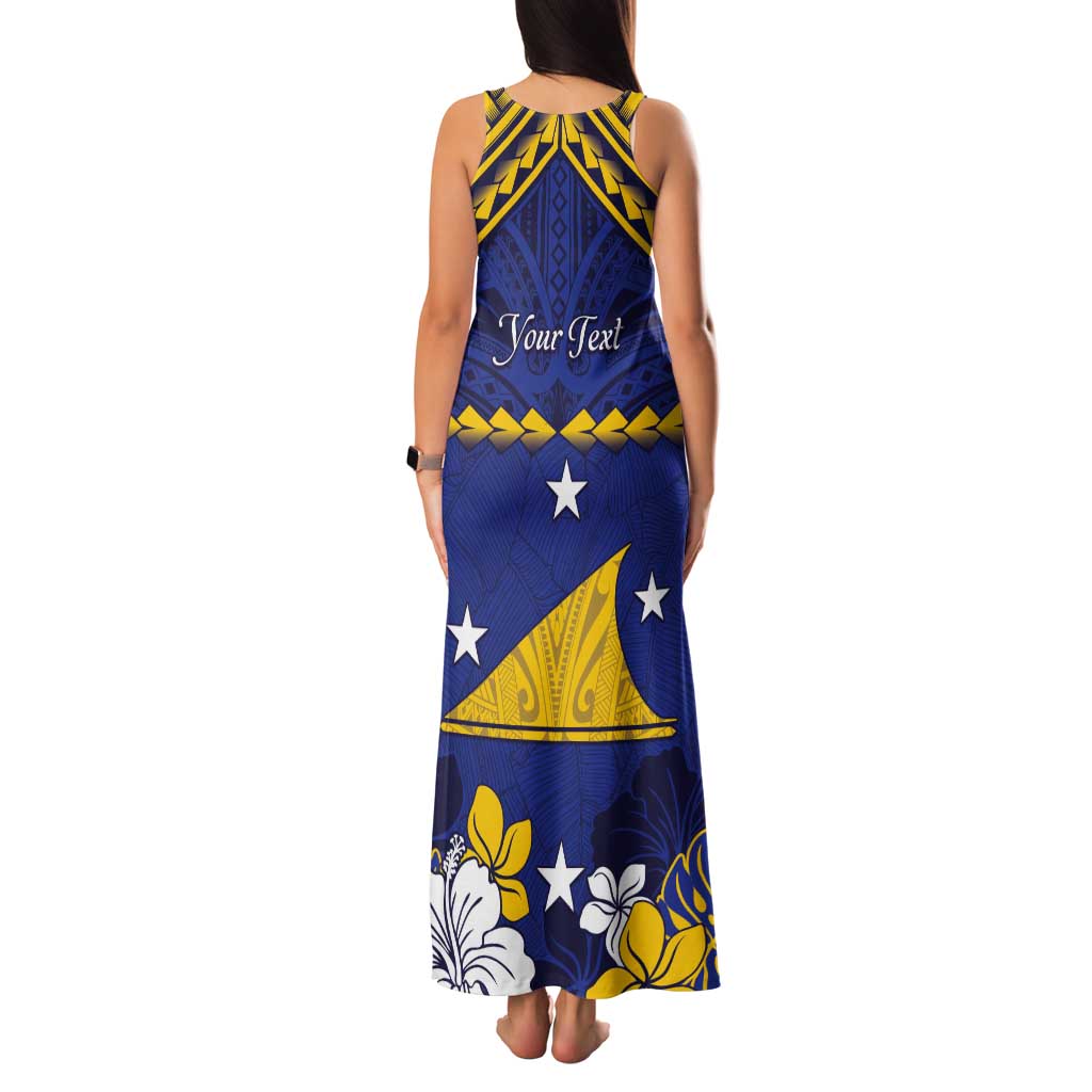 Personalised Tokelau Happy Tokehega Day Tank Maxi Dress Polynesian Tribal Tattoo LT05 - Polynesian Pride