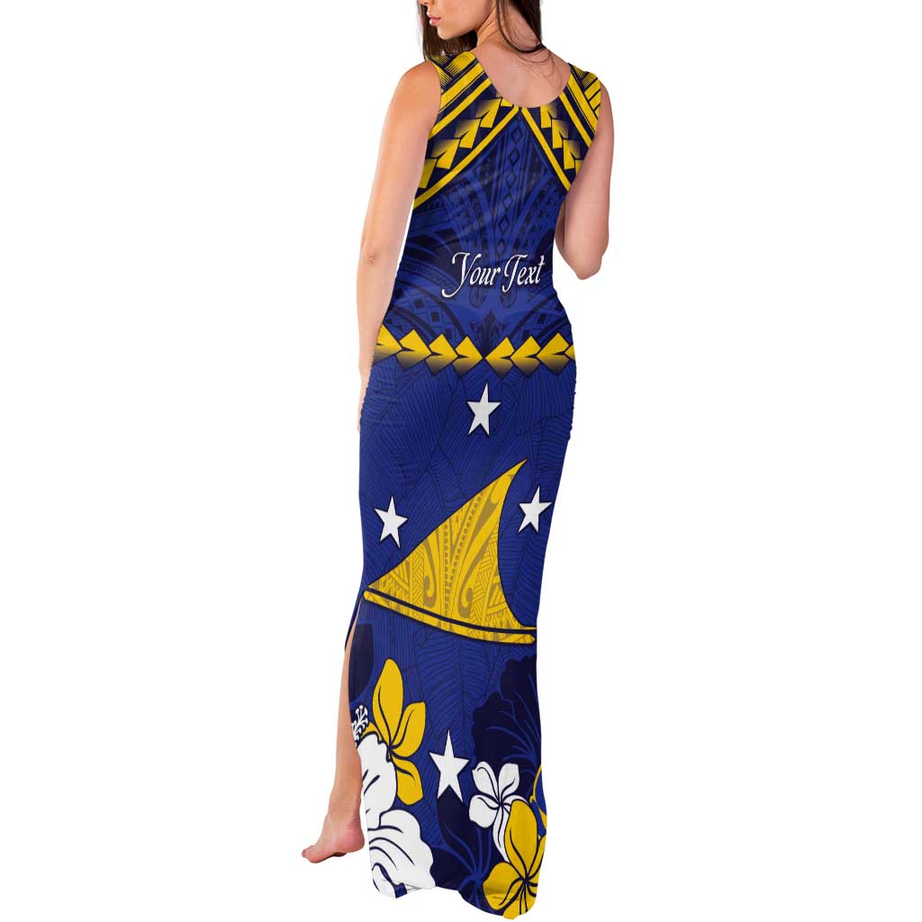 Personalised Tokelau Happy Tokehega Day Tank Maxi Dress Polynesian Tribal Tattoo LT05 - Polynesian Pride