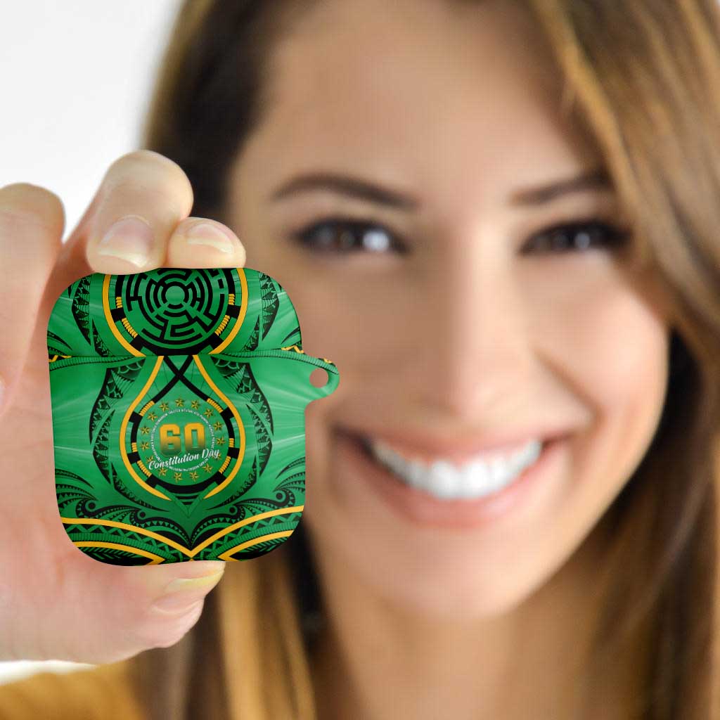 Cook Islands Constitution Day AirPods Case 60th Anniversary - Polynesian Pride