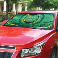 Cook Islands Constitution Day Auto Sun Shade 60th Anniversary - Polynesian Pride