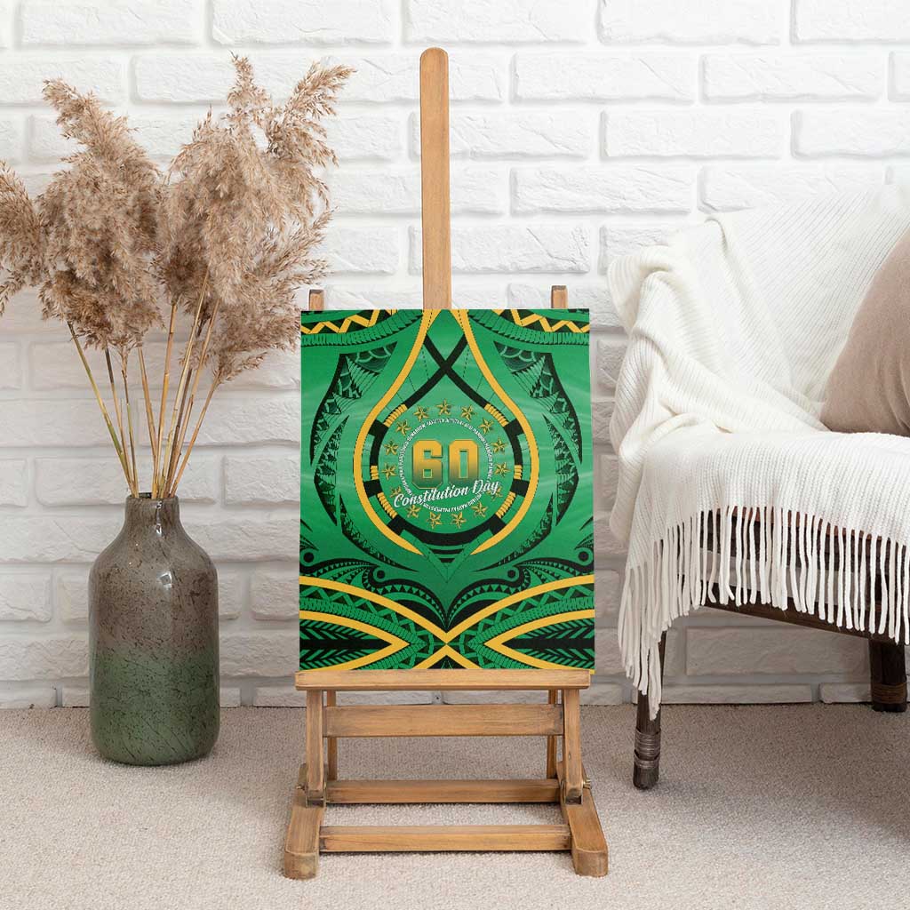 Cook Islands Constitution Day Canvas Wall Art 60th Anniversary - Polynesian Pride