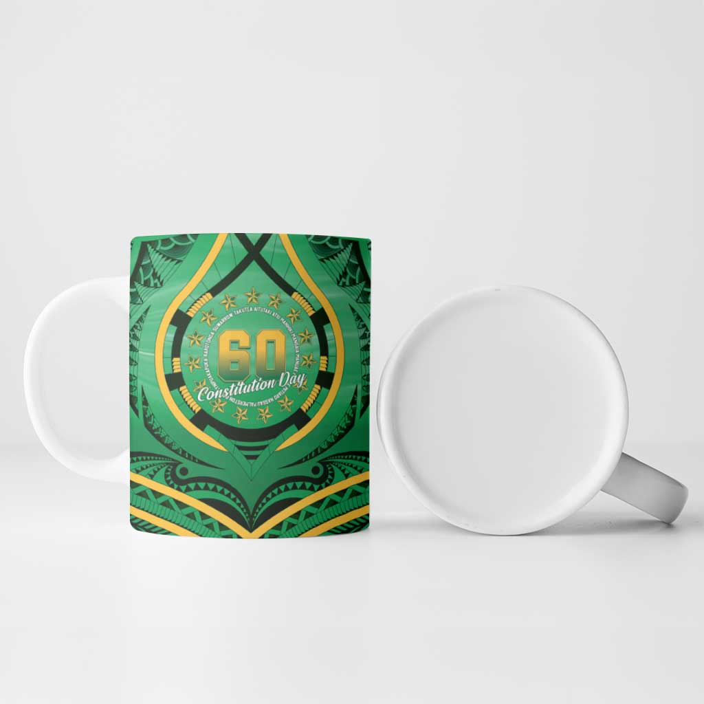 Cook Islands Constitution Day Ceramic Mug 60th Anniversary - Polynesian Pride