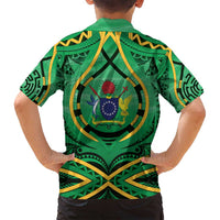 Cook Islands Constitution Day Family Matching Off Shoulder Short Dress and Hawaiian Shirt 60th Anniversary LT05 - Polynesian Pride