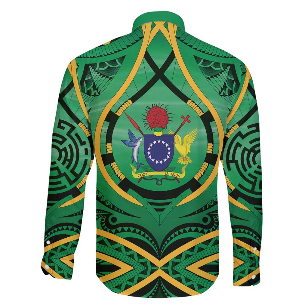 Cook Islands Constitution Day Family Matching Summer Maxi Dress and Hawaiian Shirt 60th Anniversary LT05 - Polynesian Pride