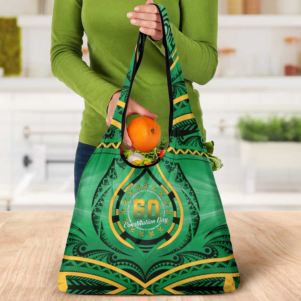 Cook Islands Constitution Day Grocery Bag 60th Anniversary - Polynesian Pride