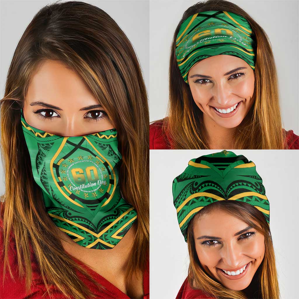 Cook Islands Constitution Day Neck Gaiter 60th Anniversary - Polynesian Pride