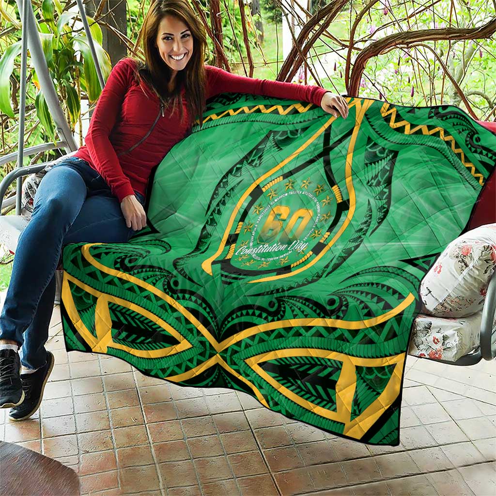 Cook Islands Constitution Day Quilt 60th Anniversary - Polynesian Pride