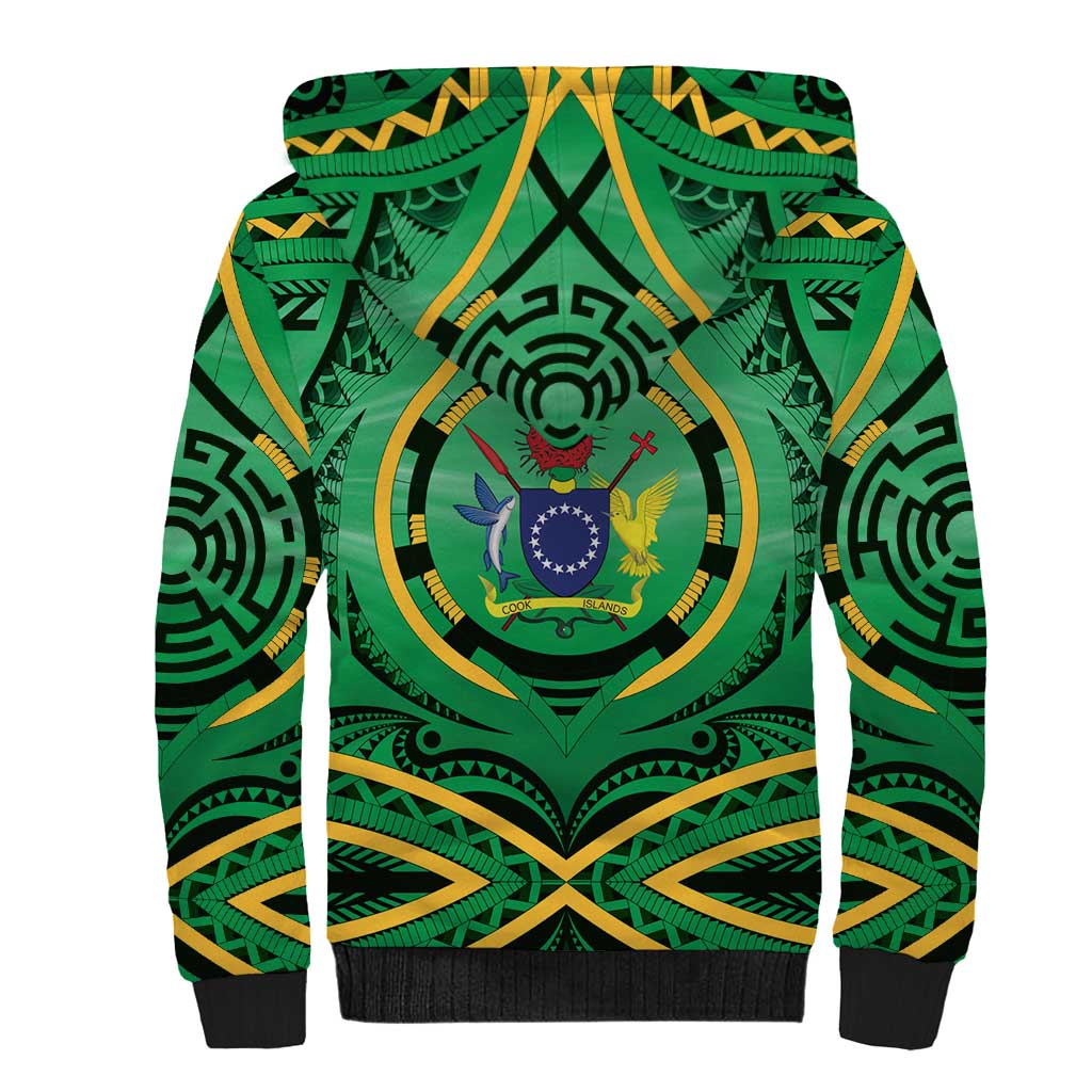 Cook Islands Constitution Day Sherpa Hoodie 60th Anniversary - Polynesian Pride