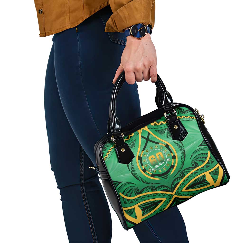 Cook Islands Constitution Day Shoulder Handbag 60th Anniversary - Polynesian Pride