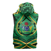 Cook Islands Constitution Day Sleeveless Hoodie 60th Anniversary LT05 - Polynesian Pride