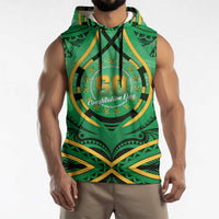 Cook Islands Constitution Day Sleeveless Hoodie 60th Anniversary LT05 - Polynesian Pride