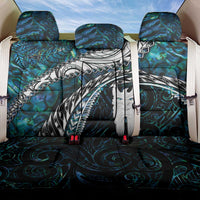 New Zealand Aotearoa Back Car Seat Cover Maori Hei Rehua Paua Shell Glitter Green LT05 One Size Green - Polynesian Pride