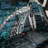 New Zealand Aotearoa Back Car Seat Cover Maori Hei Rehua Paua Shell Glitter Green LT05 - Polynesian Pride