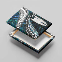 New Zealand Aotearoa Canvas Wall Art Maori Hei Rehua Paua Shell Glitter Green LT05 - Polynesian Pride