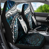 New Zealand Aotearoa Car Seat Cover Maori Hei Rehua Paua Shell Glitter Green LT05 - Polynesian Pride