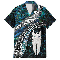 New Zealand Aotearoa Hawaiian Shirt Maori Hei Rehua Paua Shell Glitter Green LT05 Green - Polynesian Pride