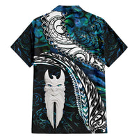 New Zealand Aotearoa Hawaiian Shirt Maori Hei Rehua Paua Shell Glitter Green LT05 - Polynesian Pride