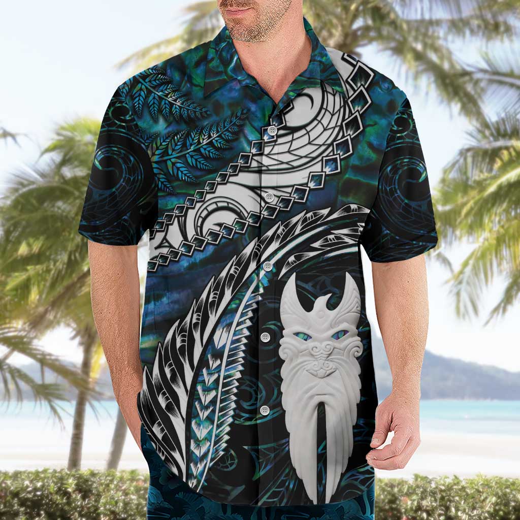 New Zealand Aotearoa Hawaiian Shirt Maori Hei Rehua Paua Shell Glitter Green LT05 - Polynesian Pride