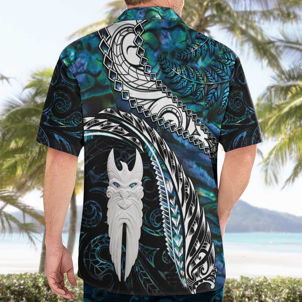 New Zealand Aotearoa Hawaiian Shirt Maori Hei Rehua Paua Shell Glitter Green LT05 - Polynesian Pride