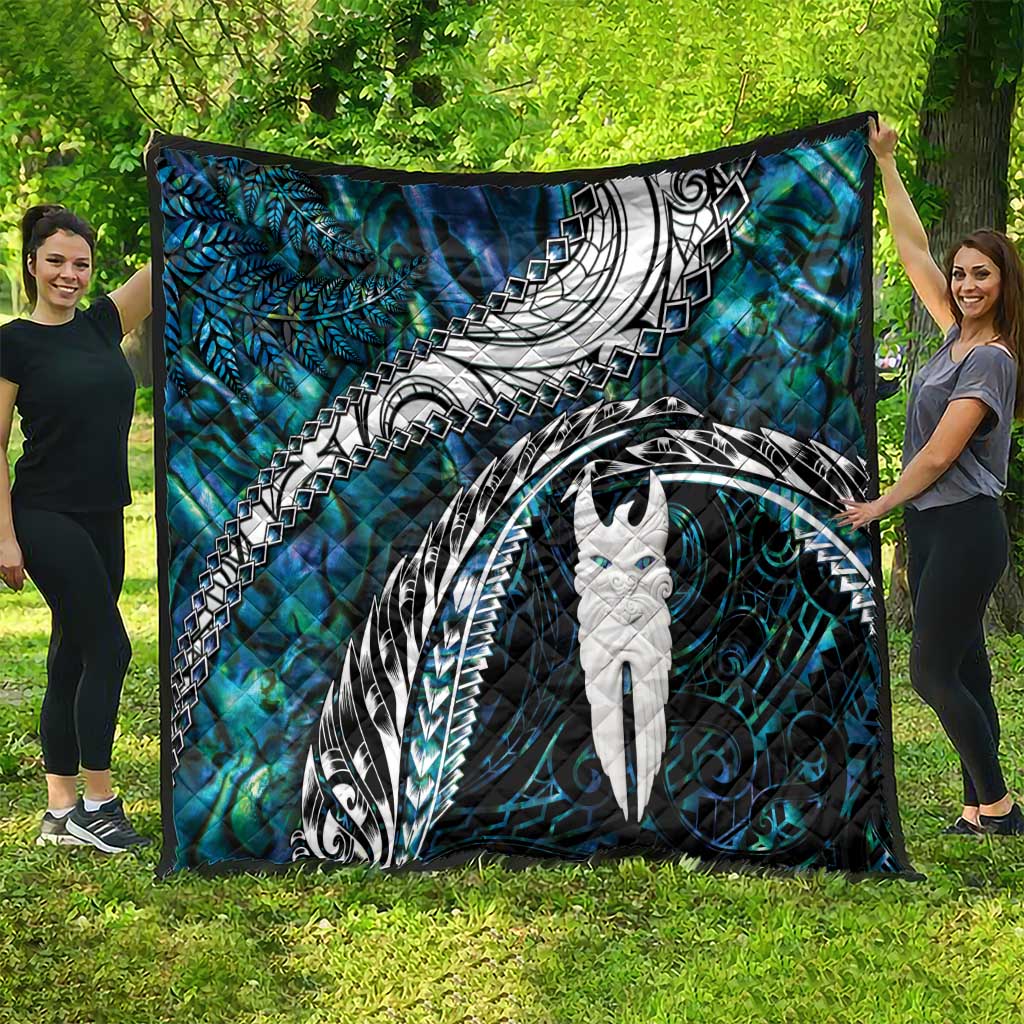 New Zealand Aotearoa Quilt Maori Hei Rehua Paua Shell Glitter Green LT05 - Polynesian Pride