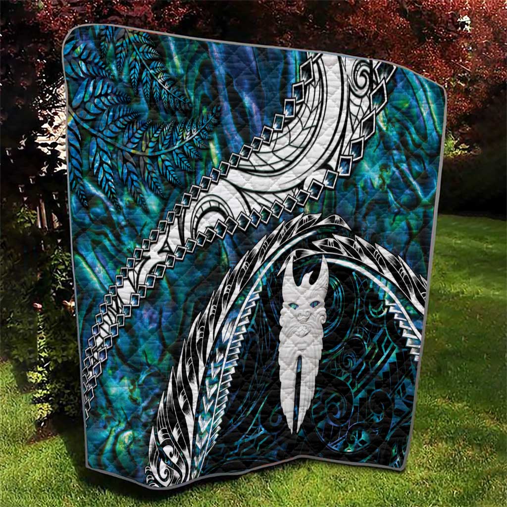 New Zealand Aotearoa Quilt Maori Hei Rehua Paua Shell Glitter Green LT05 - Polynesian Pride