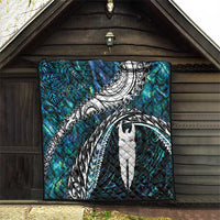 New Zealand Aotearoa Quilt Maori Hei Rehua Paua Shell Glitter Green LT05 - Polynesian Pride