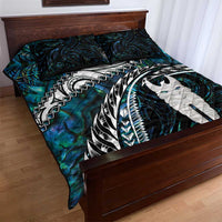 New Zealand Aotearoa Quilt Bed Set Maori Hei Rehua Paua Shell Glitter Green LT05 - Polynesian Pride