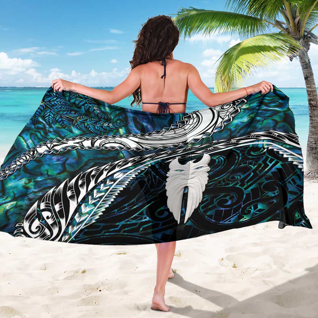 New Zealand Aotearoa Sarong Maori Hei Rehua Paua Shell Glitter Green LT05 - Polynesian Pride