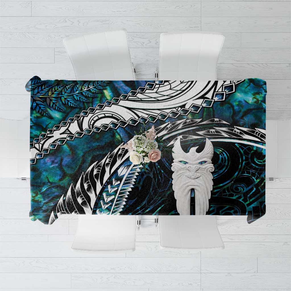 New Zealand Aotearoa Tablecloth Maori Hei Rehua Paua Shell Glitter Green LT05 Green - Polynesian Pride
