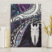 New Zealand Aotearoa Canvas Wall Art Maori Hei Rehua Paua Shell Glitter Purple LT05 Without Frame Purple - Polynesian Pride