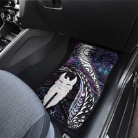 New Zealand Aotearoa Car Mats Maori Hei Rehua Paua Shell Glitter Purple LT05 - Polynesian Pride