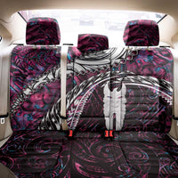 New Zealand Aotearoa Back Car Seat Cover Maori Hei Rehua Paua Shell Glitter Pink LT05 - Polynesian Pride