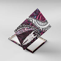 New Zealand Aotearoa Canvas Wall Art Maori Hei Rehua Paua Shell Glitter Pink LT05 With Frame Pink - Polynesian Pride