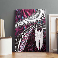 New Zealand Aotearoa Canvas Wall Art Maori Hei Rehua Paua Shell Glitter Pink LT05 - Polynesian Pride