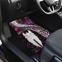 New Zealand Aotearoa Car Mats Maori Hei Rehua Paua Shell Glitter Pink LT05 - Polynesian Pride