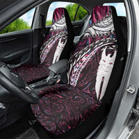 New Zealand Aotearoa Car Seat Cover Maori Hei Rehua Paua Shell Glitter Pink LT05 - Polynesian Pride