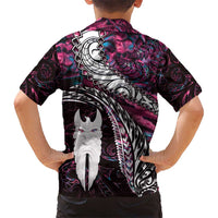 New Zealand Aotearoa Hawaiian Shirt Maori Hei Rehua Paua Shell Glitter Pink LT05 - Polynesian Pride