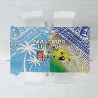 Happy Malampa Fiji Day Tablecloth Half Mix Style